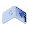 Samsung Galaxy Flip6 Silicone Case with Ring Blue