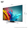 QNED TV | 50QNED87T3B | 50 | Smart TV | webOS 24 | 4K UHD | Black