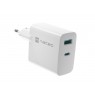 NATEC RIBERA GAN CHARGER 1x USB-A + 1x USB-C 65W WHITE
