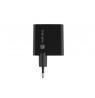 NATEC RIBERA GAN CHARGER 1x USB-A + 1x USB-C 45W BLACK