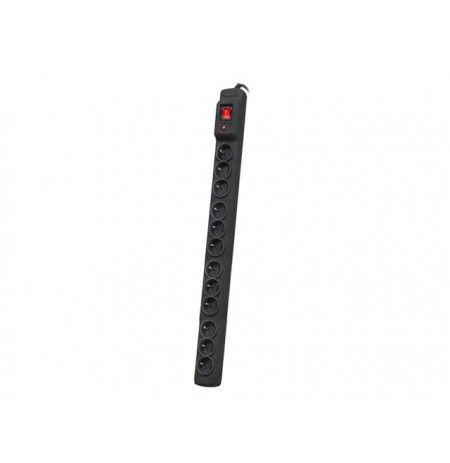 Armac Multi M12 | Power strip | surge protector, 12 sockets, 5m cable, black