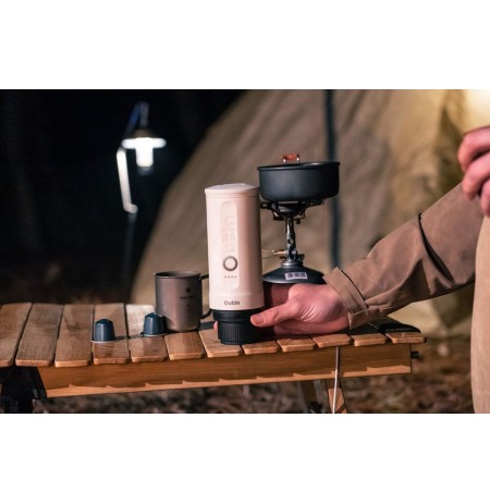 OUTIN NANO rankinis espresso kavos aparatas, balta