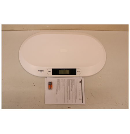 SALE OUT. Adler AD 8139 Child Scale | Adler | Adler AD 8139 | Maximum weight (capacity) 20 kg | Accuracy 10 g | White | USED AS 