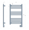 LED Electric Bathroom Radiator | AD 7824 | Radiator | 600 W | White | IP24