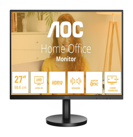 AOC U27B3A 27" IPS 3840x2160/16:9/350cd/m2/4ms DP, HDMI, Headphone out