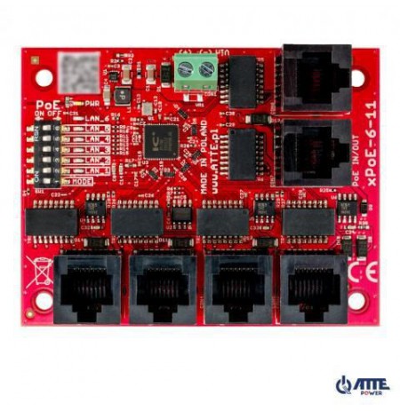 SWITCH 5-PORTOWY POE ATTE xPoE-6-11-OF