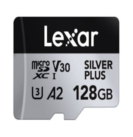 Lexar SILVER PLUS | 128 GB | microSDXC | Flash memory class 10