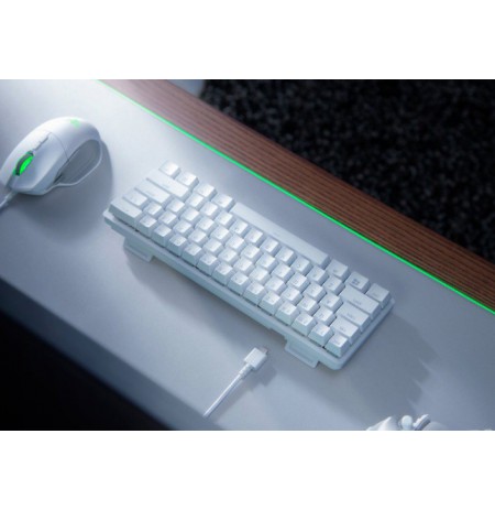 Razer RZ03-03390400-R3M1 Huntsman Mini Laidinė žaidimų klaviatūra, US, Balta, Linear Optical Switch