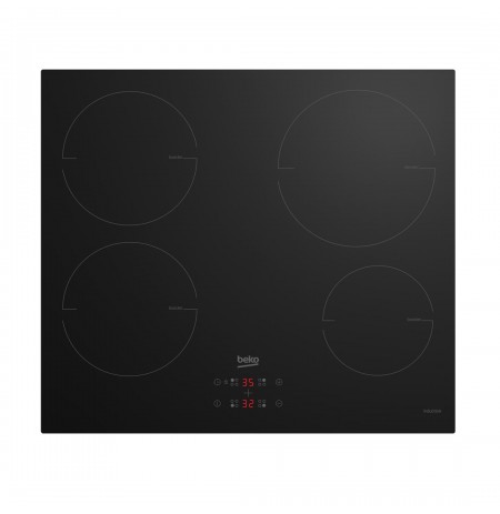 Beko HII64400MT hob Black Built-in 60 cm Sealed plate 4 zone(s)