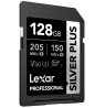 Lexar SDXC Professional SILVER Plus UHS-I/U3/A2/4K R205/W150 (V30) 128GB
