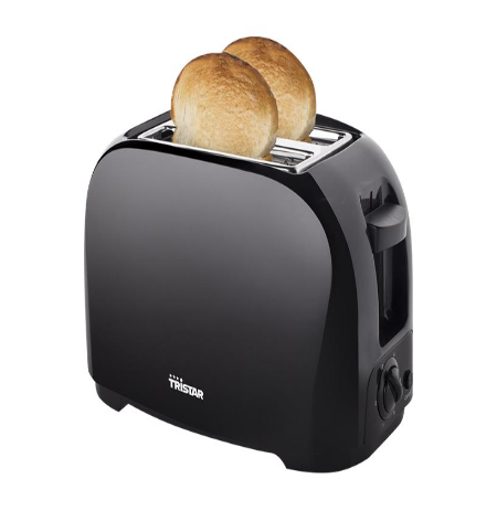 Tristar Toaster | BR-1025 | Number of slots 2 | Housing material Plastic | Black