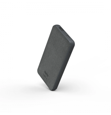 Hama 00201658 Fabric 10 Power Pack 10000mAh Grey