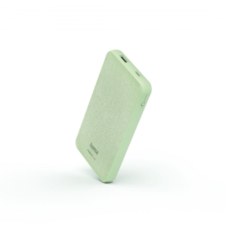 Hama 00201660 Fabric 10 Power Pack 10000mAh Smoke Green