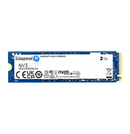Kingston SSD | NV3 | 2000 GB | SSD form factor M.2 2280 | Solid-state drive interface PCIe NVMe Gen 4.0 (x4) | Read speed 6000 M