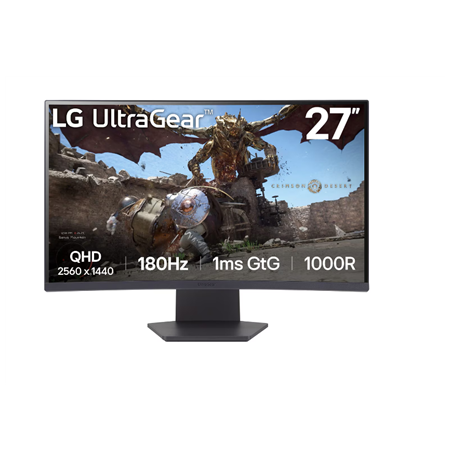 LG 27GS60QC-B | 27 " | VA | QHD | 16:9 | 180 Hz | 1 ms | 2560 x 1440 pixels | 300 cd/m² | HDMI ports quantity 2