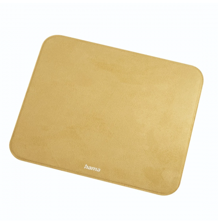 Hama 00054168 Velvet Mouse Pad, Mustard Yellow