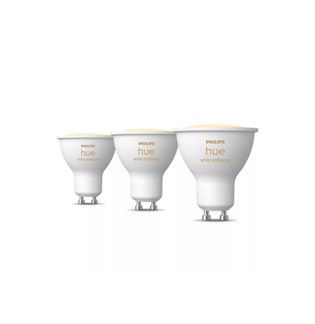 Philips Hue Smart Spotlight, 3pcs pack | GU10 | 4.2 W | Warm to cool white light