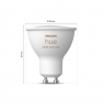 Philips Hue Smart Spotlight, 3pcs pack | GU10 | 4.2 W | White and colour light