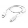 Hama 00183295 Charging/Data Cable, USB Type-C to Lightning 1m, White