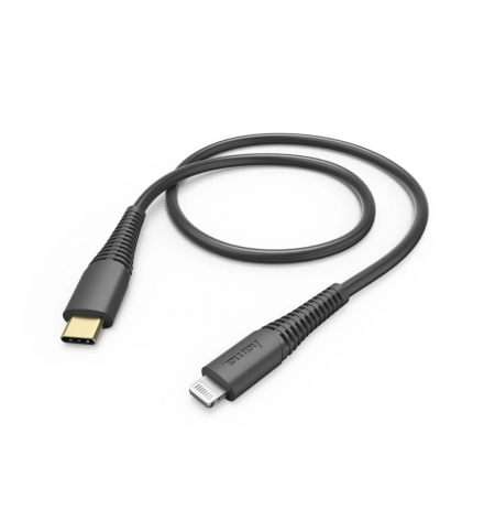 Hama 00183308 Fast Charging/Data Cable, USB-C - Lightning 1.5m Black