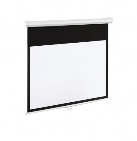 Elektr. projekcinis ekranas ART EM-100 16:9 100'' 221x125cm mattewhite su pultu
