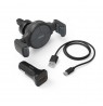 Hama 00201677 FC10 Flex-Set Car Mobile Phone Charger 10W Wireless, QI Charge, anthracite