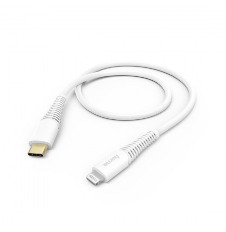 Hama 00183309 Fast Charging/Data Cable, USB-C - Lightning 1.5m, W hite