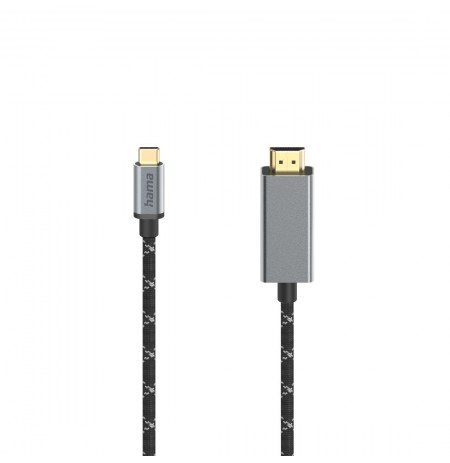 Hama 00200507 Cable. USB-C auf HDMI, 4K, 1,50m