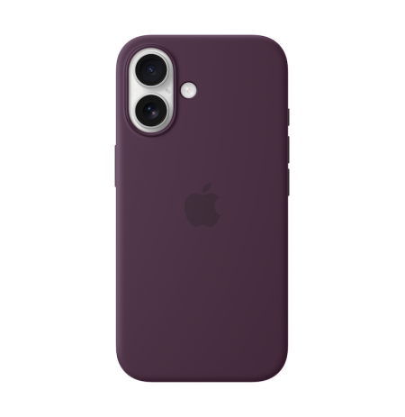 Apple iPhone 16 Silicone Case with MagSafe Plum