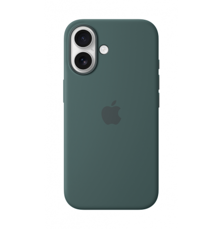 Apple iPhone 16 Silicone Case with MagSafe Lake Green