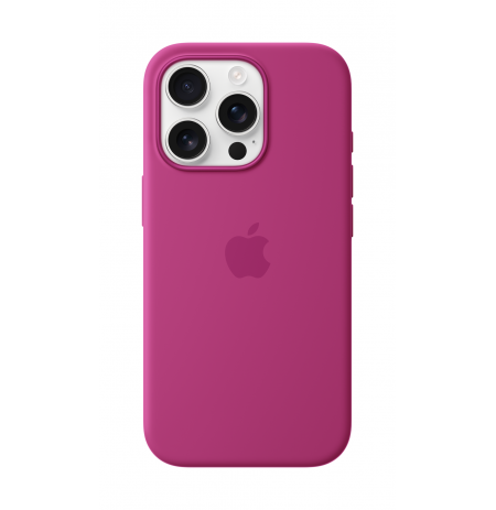 Apple iPhone 16 Pro Silicone Case with MagSafe Fuchsia