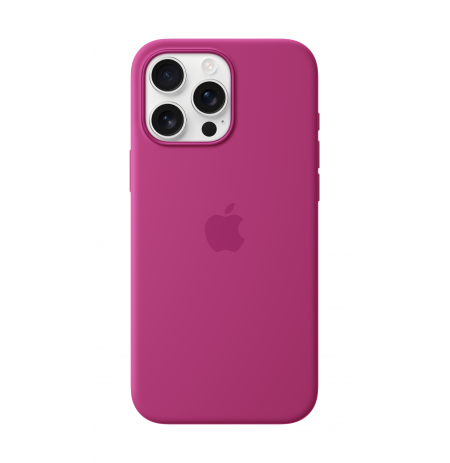 Apple iPhone 16 Pro Max Silicone Case with MagSafe Fuchsia