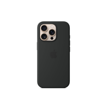 Apple iPhone 16 Pro Silicone Case with MagSafe - Black | Apple