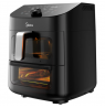 Midea Two Zone Airfryer | MAD1100DADK | Power 1850 W | Capacity 4.4/6.4 L | Rapid Air technology | Black