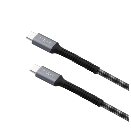 Fixed | Armor Cable USB-C/USB-C, 1.2 m, 240W | FIXDA-CC12-GR