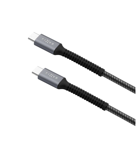 Fixed | Armor Cable USB-C/USB-C, 2 m, 240W | FIXDA-CC2-GR