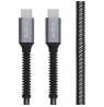 Fixed | Armor Cable USB-C/USB-C, 2 m, 240W | FIXDA-CC2-GR