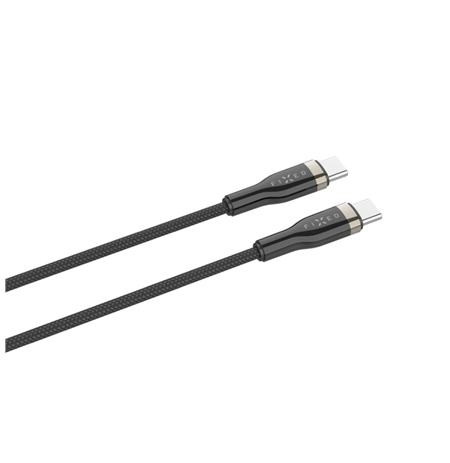 Fixed | Braided Cable USB-C/USB-C, 2m, 100W | FIXDB-CC2-BK