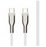Fixed | Braided Cable USB-C/USB-C, 2m, 100W | FIXDB-CC2-WH
