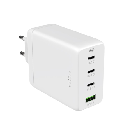 Fixed GaN 3xUSB-C/USB Travel Charger 100W | FIXCG100-3CU-WH