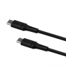 Fixed | Liquid Silicone Cable USB-C/USB-C, 2m, 60W | FIXDLS-CC2-BK