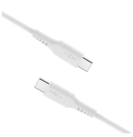 Fixed | Liquid Silicone Cable USB-C/USB-C, 2m, 60W | FIXDLS-CC2-WH
