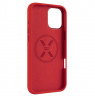 Fixed MagFlow | Back cover | Apple | iPhone 16 Plus | Liquid silicon | Red