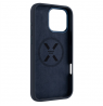 Fixed MagFlow | Back cover | Apple | iPhone 16 Pro Max | Liquid silicon | Blue