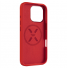 Fixed MagFlow | Back cover | Apple | iPhone 16 Pro | Liquid silicon | Red