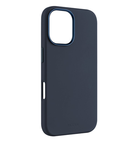 Fixed MagFlow | Back cover | Apple | iPhone 16 | Liquid silicon | Blue