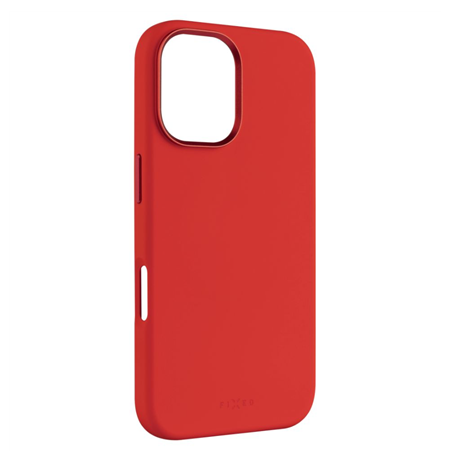 Fixed MagFlow | Back cover | Apple | iPhone 16 | Liquid silicon | Red