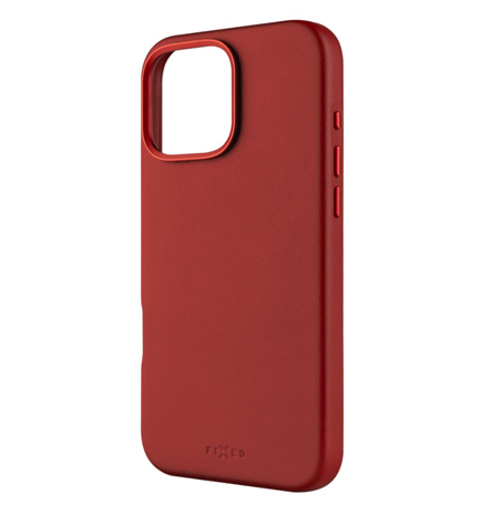 Fixed MagLeather | Back cover | Apple | iPhone 16 Pro Max | Leather | Red