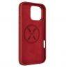 Fixed MagLeather | Back cover | Apple | iPhone 16 Pro Max | Leather | Red