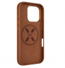 Fixed MagLeather | Back cover | Apple | iPhone 16 Pro | Leather | Brown